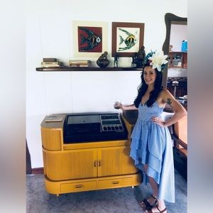 Primi tiered dress. High low style.